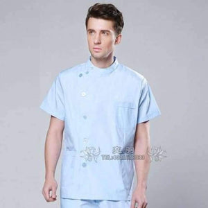 Planet Gates blue men / S Summer women hospital customized logo medical scrub set design slim fit dental scrubs beauty salon nurse uniform spa