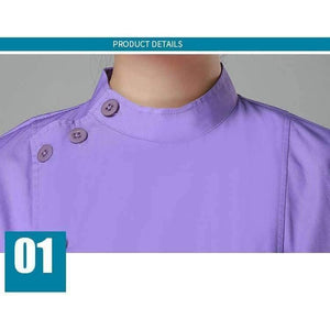 Planet Gates blue men / S Summer women hospital customized logo medical scrub set design slim fit dental scrubs beauty salon nurse uniform spa