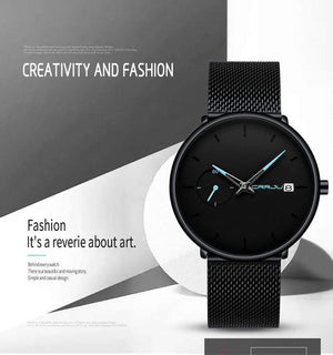 Planet Gates blue Men Watch Waterproof Date Calendar Analogue Wristwatches Mens Business Casual Quartz Watches For Man Clock Reloj Hombre