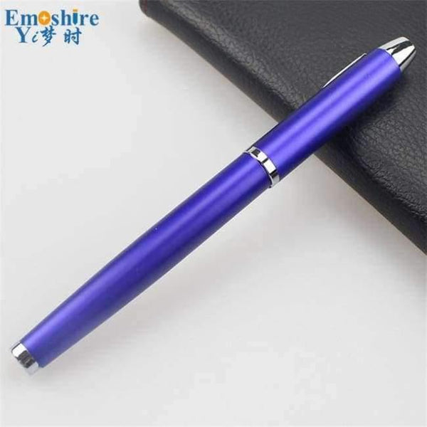 Planet Gates Blue Metal Ballpoint Pen Office & School Supplies Stylus Pens Pencils Writing Supplies Roller Ball Point Pens Nice Gift P416