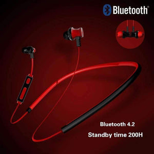 Planet Gates blue Metal Sports Bluetooth Headphone SweatProof Earphone Magnetic Earpiece Stereo Wireless Headset for Mobile Phone