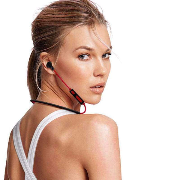 Planet Gates blue Metal Sports Bluetooth Headphone SweatProof Earphone Magnetic Earpiece Stereo Wireless Headset for Mobile Phone