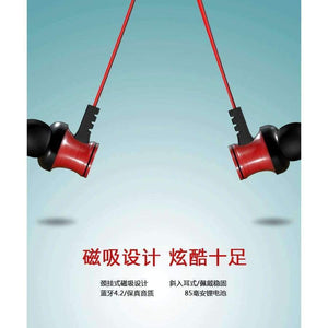 Planet Gates blue Metal Sports Bluetooth Headphone SweatProof Earphone Magnetic Earpiece Stereo Wireless Headset for Mobile Phone