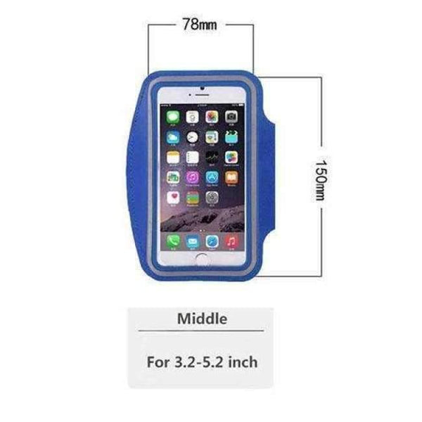 Planet Gates Blue Middle Armband Hand Bag Case For iPhone 7 6 Cloth Gym Running Pouch Arm Band For iPhone 7 7s Plus Tiske Mobile Phone Holder Bag