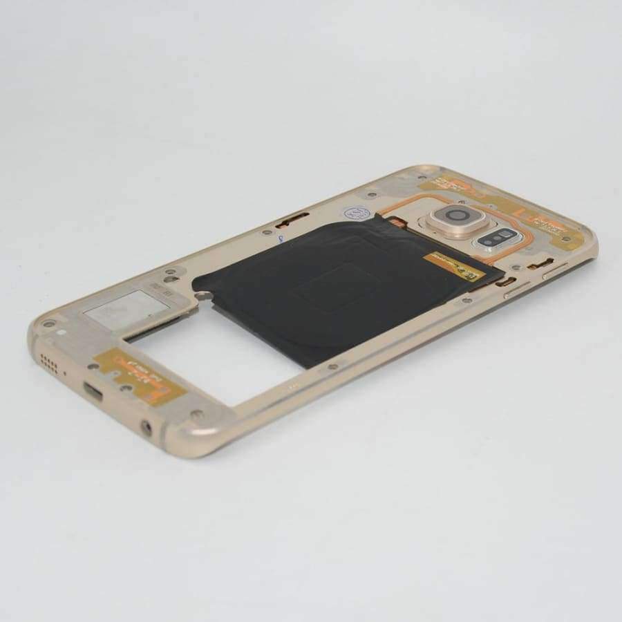 Planet Gates Blue Middle frame for Samsung Galaxy S6 edge G925 G925F Back Plate Bezel Housing Case Free Tools Replacement Parts