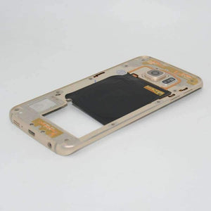 Planet Gates Blue Middle frame for Samsung Galaxy S6 edge G925 G925F Back Plate Bezel Housing Case Free Tools Replacement Parts