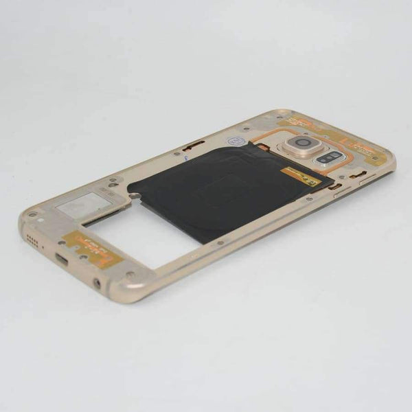 Planet Gates Blue Middle frame for Samsung Galaxy S6 edge G925 G925F Back Plate Bezel Housing Case Free Tools Replacement Parts