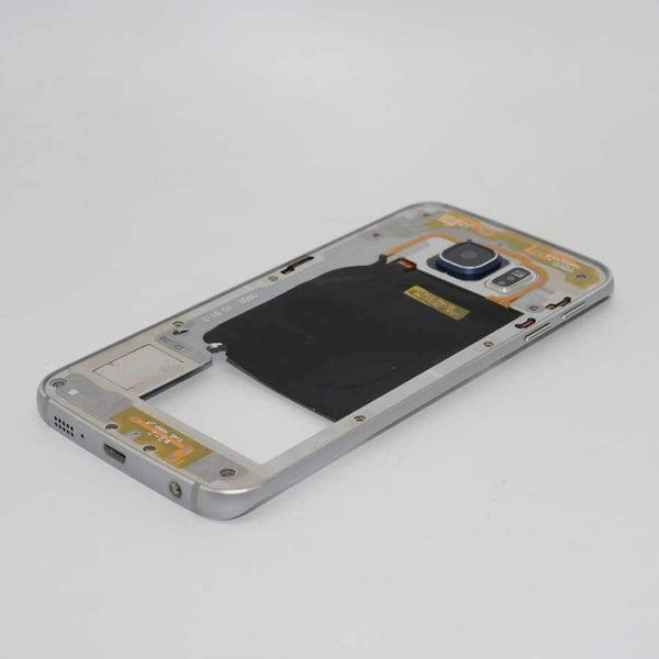 Planet Gates Blue Middle frame for Samsung Galaxy S6 edge G925 G925F Back Plate Bezel Housing Case Free Tools Replacement Parts