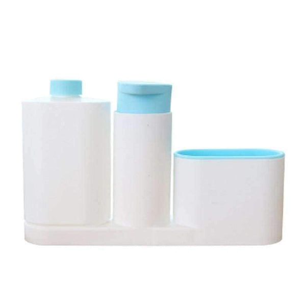 Planet Gates BLUE Multifunctional Kitchen Washing Sponge Storage Shelf Sink Detergent Soap Dispenser Storage Rack Organizer Stands KC1675