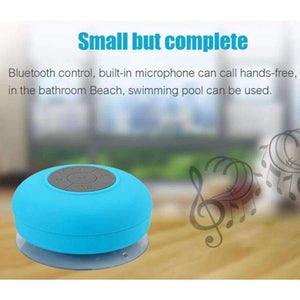 Planet Gates Blue Nasin Portable Subwoofer Shower Waterproof Wireless Bluetooth Speaker Car Handsfree Call Music Suction Mic For IOS Android Phone