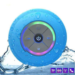 Planet Gates blue Nasin Portable Subwoofer Shower Waterproof Wireless Bluetooth Speaker Car Handsfree Call Music Suction Mic For IOS Android Phone