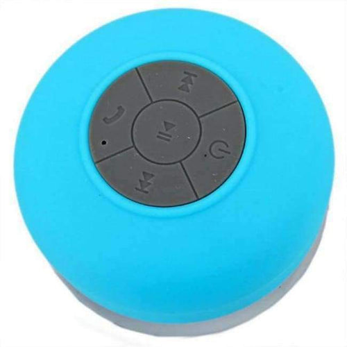 Planet Gates Blue Nasin Portable Subwoofer Shower Waterproof Wireless Bluetooth Speaker Car Handsfree Call Music Suction Mic For IOS Android Phone