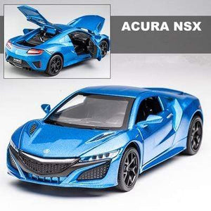 Planet Gates Blue New 1:32 Acura NSX Alloy Sports Car Model Diecast & Toy Vehicles Metal Super Car Model Simulation Sound Light Childrens Toy Gift