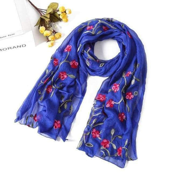 Planet Gates blue New brand women scarf spring summer silk scarves shawls and wraps lady pashmina beach stoles hijab foulard