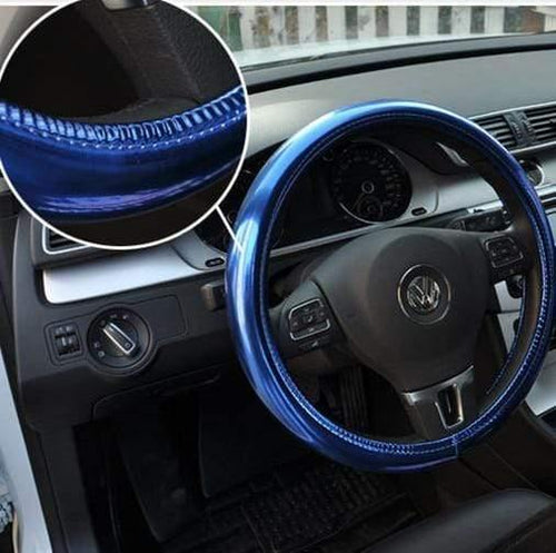 Planet Gates Blue New women personalized glow cover on the steering wheel of the car/universal O SHI CAR Steering Wheel Cover