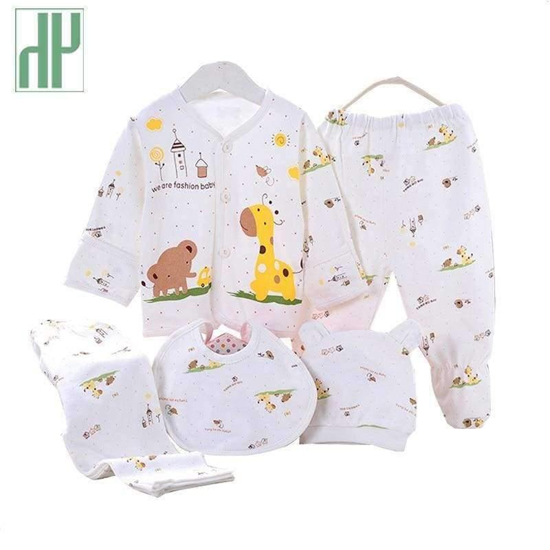Planet Gates blue / Newborn 5PCS baby girl clothes 0-3M Spring summer print cartoon newborn clothing gift set cotton new born baby boy clothes baby outfit