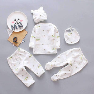Planet Gates blue / Newborn 5PCS baby girl clothes 0-3M Spring summer print cartoon newborn clothing gift set cotton new born baby boy clothes baby outfit