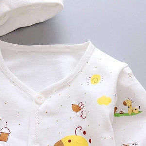 Planet Gates blue / Newborn 5PCS baby girl clothes 0-3M Spring summer print cartoon newborn clothing gift set cotton new born baby boy clothes baby outfit