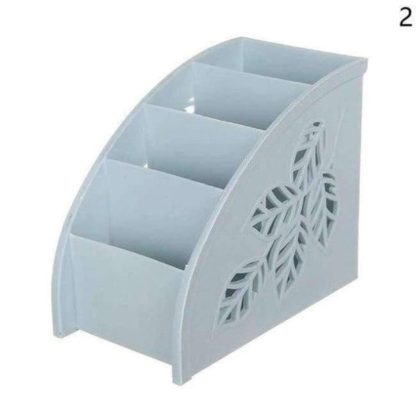 Planet Gates blue Office Supplies Desk Accessories Hollow Pen Pencil Holder Desk Organizer Case Plastic Storage Box for Office Desk Pen Stand