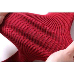 Planet Gates Blue / One Size Autumn and Winter basic Women Sweater slit neckline Strapless Sweater thickening sweater top thread slim C0320