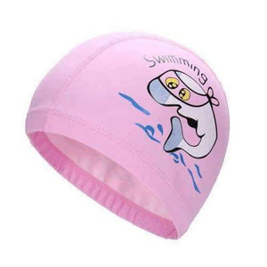 Planet Gates Blue / One Size Children Anti Fog UV Protection Waterproof Silicone Swimming Goggles Glasses Eyewear & PU Fabric Dolphin Swim Cap Hat Set