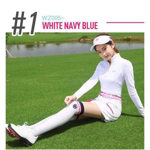 Planet Gates Blue / One Size Golf Sports Knee High Socks Women'S Sweat Absorption Stockings Ladies Breathable Tennis Stockings Running Long Socks D0373