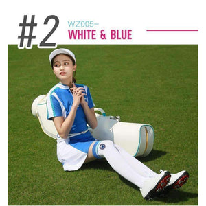 Planet Gates Blue / One Size Golf Sports Knee High Socks Women'S Sweat Absorption Stockings Ladies Breathable Tennis Stockings Running Long Socks D0373