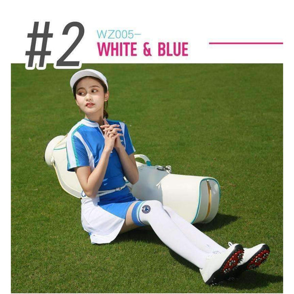 Planet Gates Blue / One Size Golf Sports Knee High Socks Women'S Sweat Absorption Stockings Ladies Breathable Tennis Stockings Running Long Socks D0373