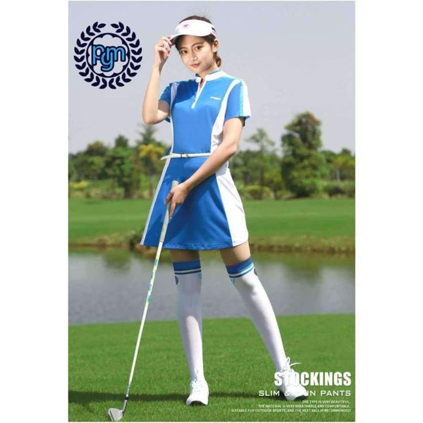 Planet Gates Blue / One Size Golf Sports Knee High Socks Women'S Sweat Absorption Stockings Ladies Breathable Tennis Stockings Running Long Socks D0373