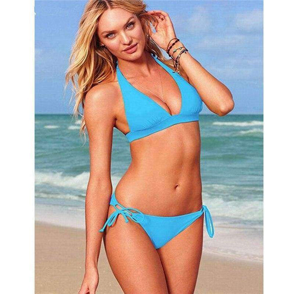 Planet Gates Blue / One Size Lounge Underwear Comfortable Wireless Loungewear Lingerie Bra Set BandageMilk Silk Casual Bikini Bras Sets