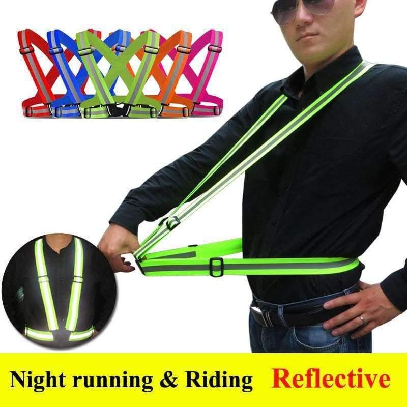 Planet Gates blue / One Size Reflective Safety Vest Strips for Construction Traffic Warehouse Visibility Security Jacket Reflective Strips Work Wear Uniforms