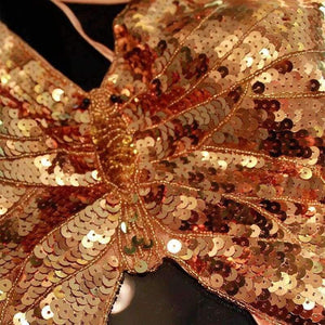 Planet Gates Blue / One Size Sexy Nigthclub DS Stage Dance Costume Sexy Exotic Backless Bandage Bra Women Sequin Jazz Dancewear Costume Top