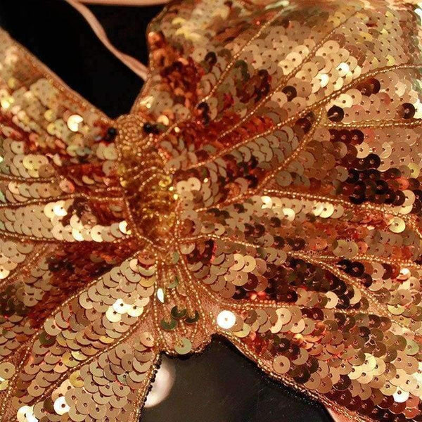 Planet Gates Blue / One Size Sexy Nigthclub DS Stage Dance Costume Sexy Exotic Backless Bandage Bra Women Sequin Jazz Dancewear Costume Top