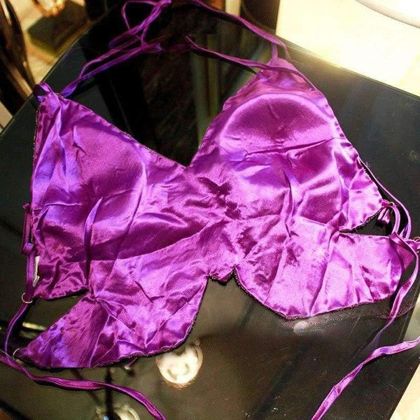 Planet Gates Blue / One Size Sexy Nigthclub DS Stage Dance Costume Sexy Exotic Backless Bandage Bra Women Sequin Jazz Dancewear Costume Top