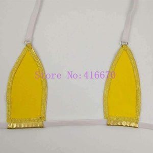 Planet Gates Blue / One Size Teardrop Mini Micro Bikini Swimwear Set Sexy Women Gilding Bathingsuit Beachwear Exotic Lingerie Underwear Plus Size