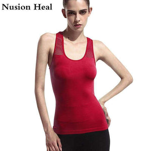 Planet Gates Blue / One Size Women Yoga Shirts Mesh Shirt Ladies Fitness Running T Shirt Sleeveless Women Yoga Tops Gym Vest Fitness Sport Shirt