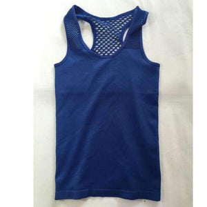 Planet Gates Blue / One Size Women Yoga Shirts Mesh Shirt Ladies Fitness Running T Shirt Sleeveless Women Yoga Tops Gym Vest Fitness Sport Shirt