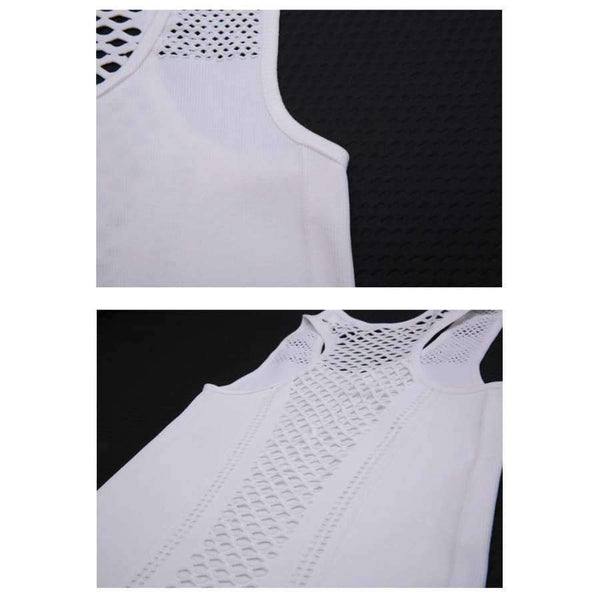 Planet Gates Blue / One Size Women Yoga Shirts Mesh Shirt Ladies Fitness Running T Shirt Sleeveless Women Yoga Tops Gym Vest Fitness Sport Shirt