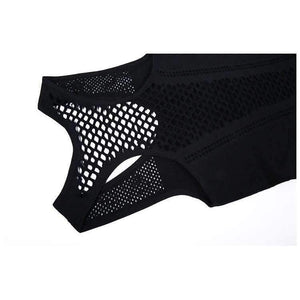 Planet Gates Blue / One Size Women Yoga Shirts Mesh Shirt Ladies Fitness Running T Shirt Sleeveless Women Yoga Tops Gym Vest Fitness Sport Shirt