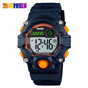 Planet Gates Blue orange watch Kids Watches Digital Wristwatch 50M Waterproof Plastic Case Alarm Boys Girls Children Watch 1484 reloj