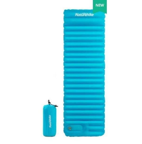 Planet Gates Blue Outdoor Push Inflatable Camping Mat Tent Outdoor Envelope Waterproof Sleeping Pad Picnic Folding Mattress NH18Q001-D