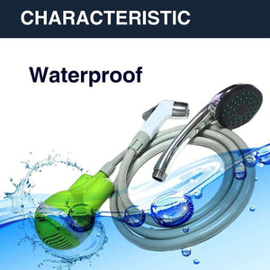 Planet Gates Blue Outdoor shower USB Shower camping car Water Pump Rechargeable camping shower hiking camping equipment kit camping