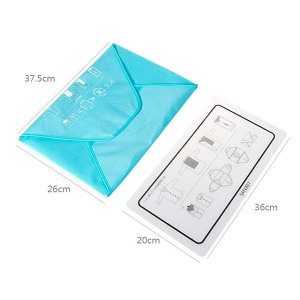 Planet Gates Blue Packing Cubes Oxford Cloth Clothes Travel Bag  Shirt Crease Finishing Fitting Ideal Closet Travel Accessories Organizer