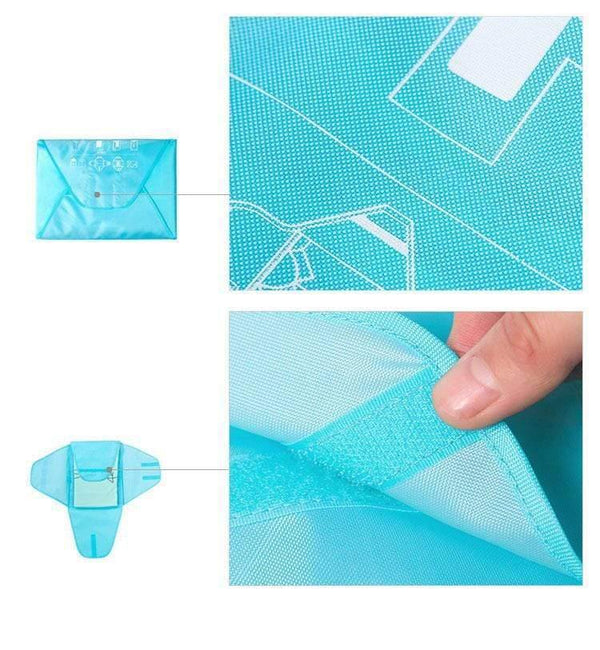 Planet Gates Blue Packing Cubes Oxford Cloth Clothes Travel Bag  Shirt Crease Finishing Fitting Ideal Closet Travel Accessories Organizer