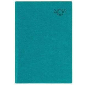 Planet Gates Blue Paperboat 2019 Year Logo Customize Leather Notebook Calendar Office School Supplies Diary Planner A5 Binder Writing Pads