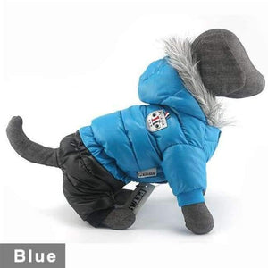 Planet Gates Blue PETASIA / S (10) Winter Pet Dog Clothes Super Warm Down Jacket For Small Dogs Waterproof Dog Coat Thicker Cotton Hoodies For Chihuahua