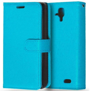 Planet Gates Blue Phone Bag For Lenovo A 536 Skin Wallet Book Style Stand PU Leather Cover Flip Case For Lenovo A536 With Card Holder&Phone Frame