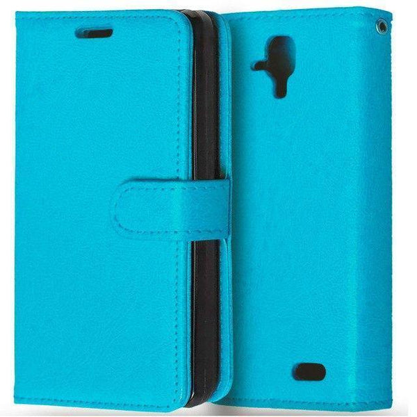 Planet Gates Blue Phone Bag For Lenovo A 536 Skin Wallet Book Style Stand PU Leather Cover Flip Case For Lenovo A536 With Card Holder&Phone Frame