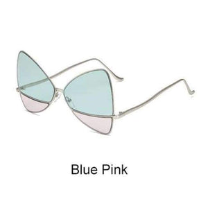 Planet Gates Blue Pink Ralferty 2018 Oversized Butterfly Sunglasses Women Cloudy Glasses Candy Colors Eyewear Accessories Irregular Eyeglasses B016