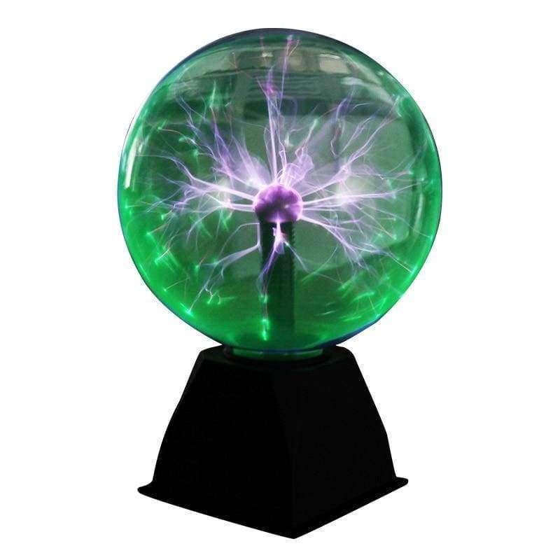 Planet Gates Blue Plasma Ball Lamp Electric Globe Static Lamps Sound Sensitive 8 Inch Glass Sphere Nightlight Toy For Kids Plazma Novelty Light